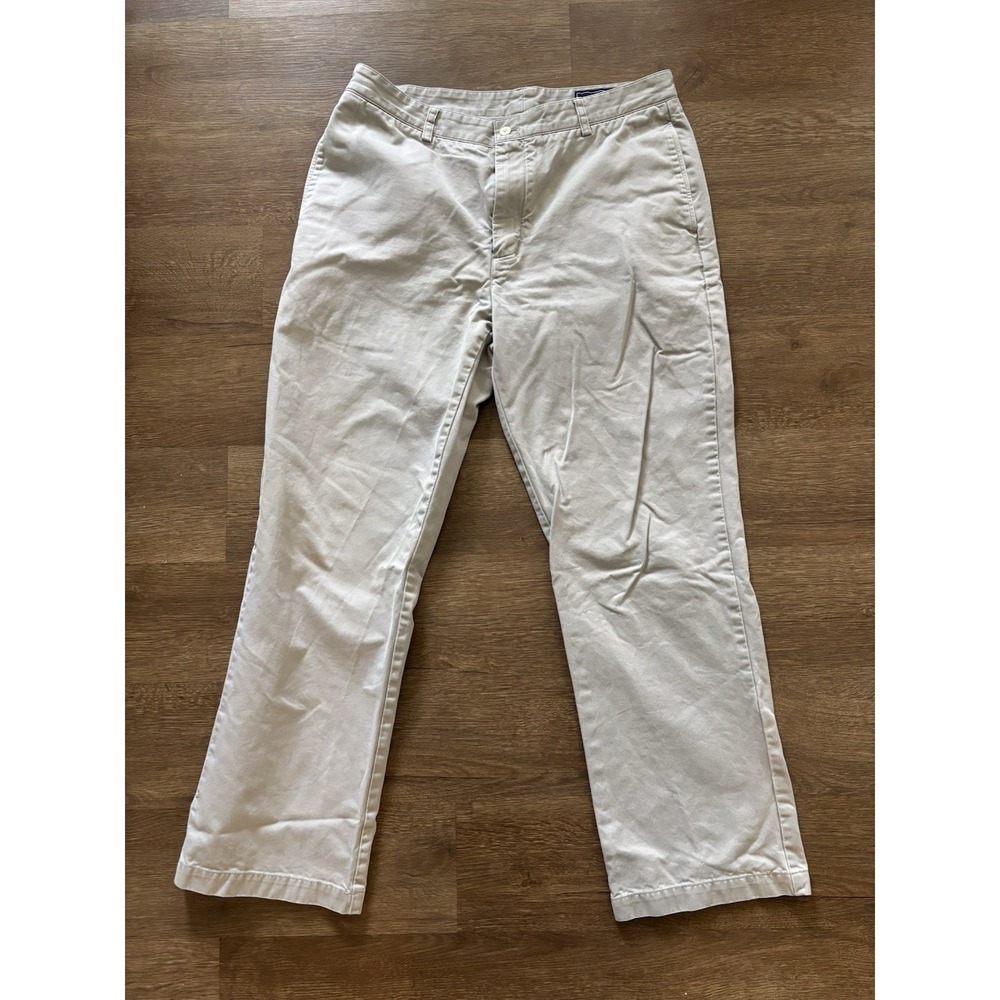 Vineyard Vines Twill Chino Club Pants‎ Mens Size 35x32 Khaki Straight